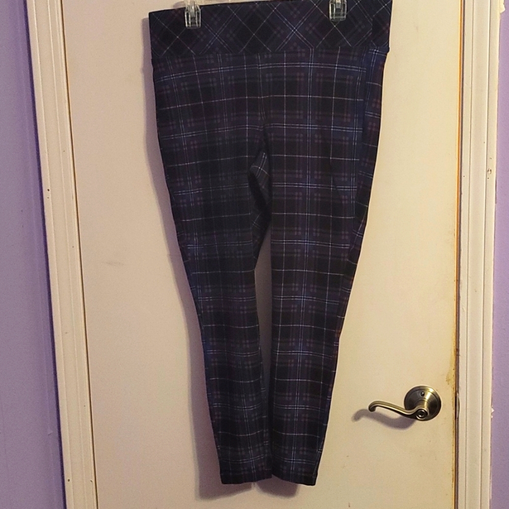 Torrid Blue/Black/Red Leggings